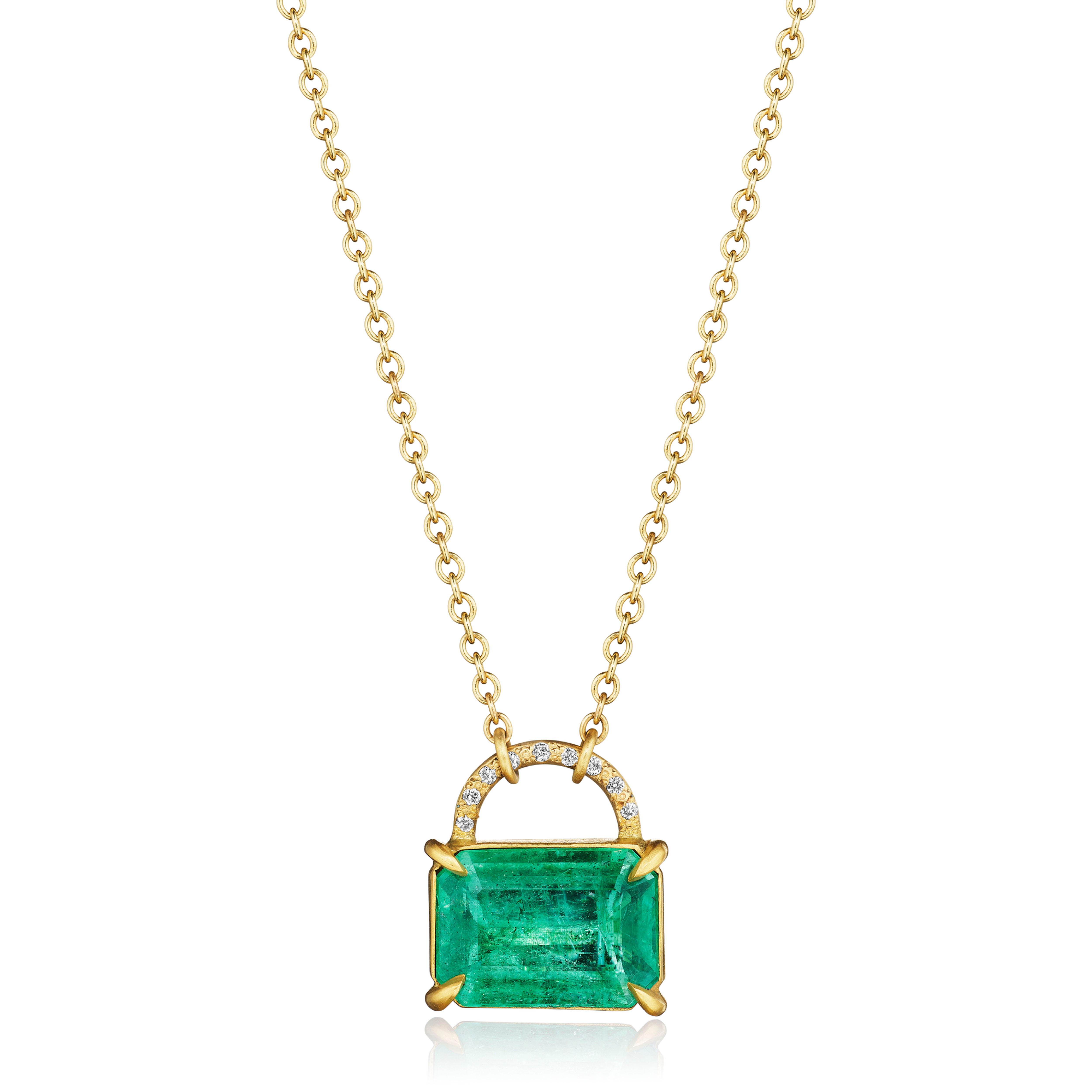 Emerald Purse Necklace
