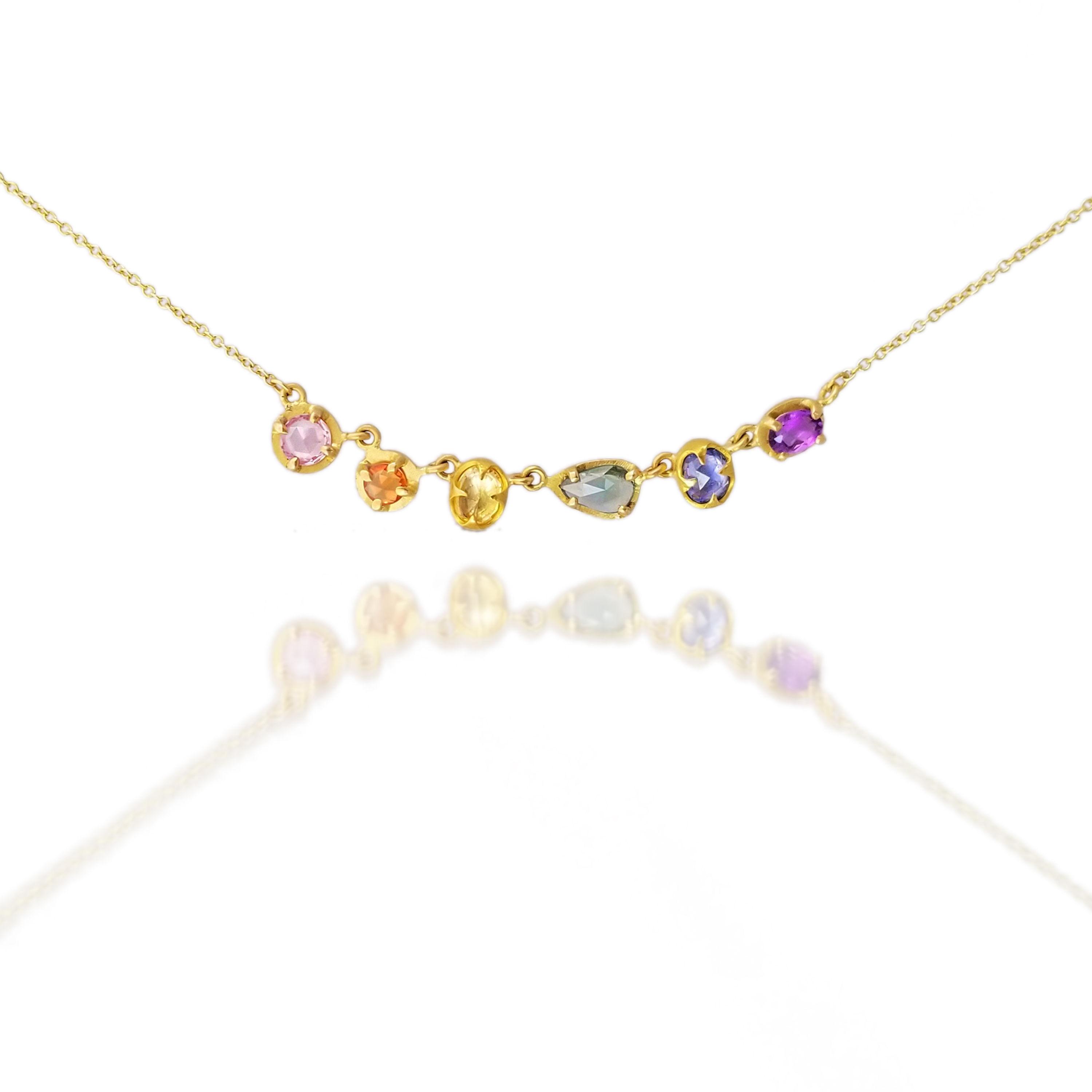 Rainbow Sapphire Necklace