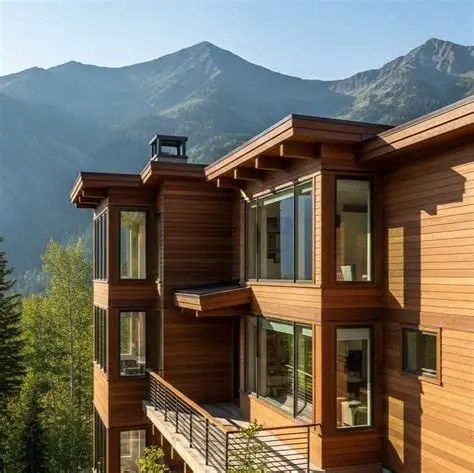 modern wood siding home