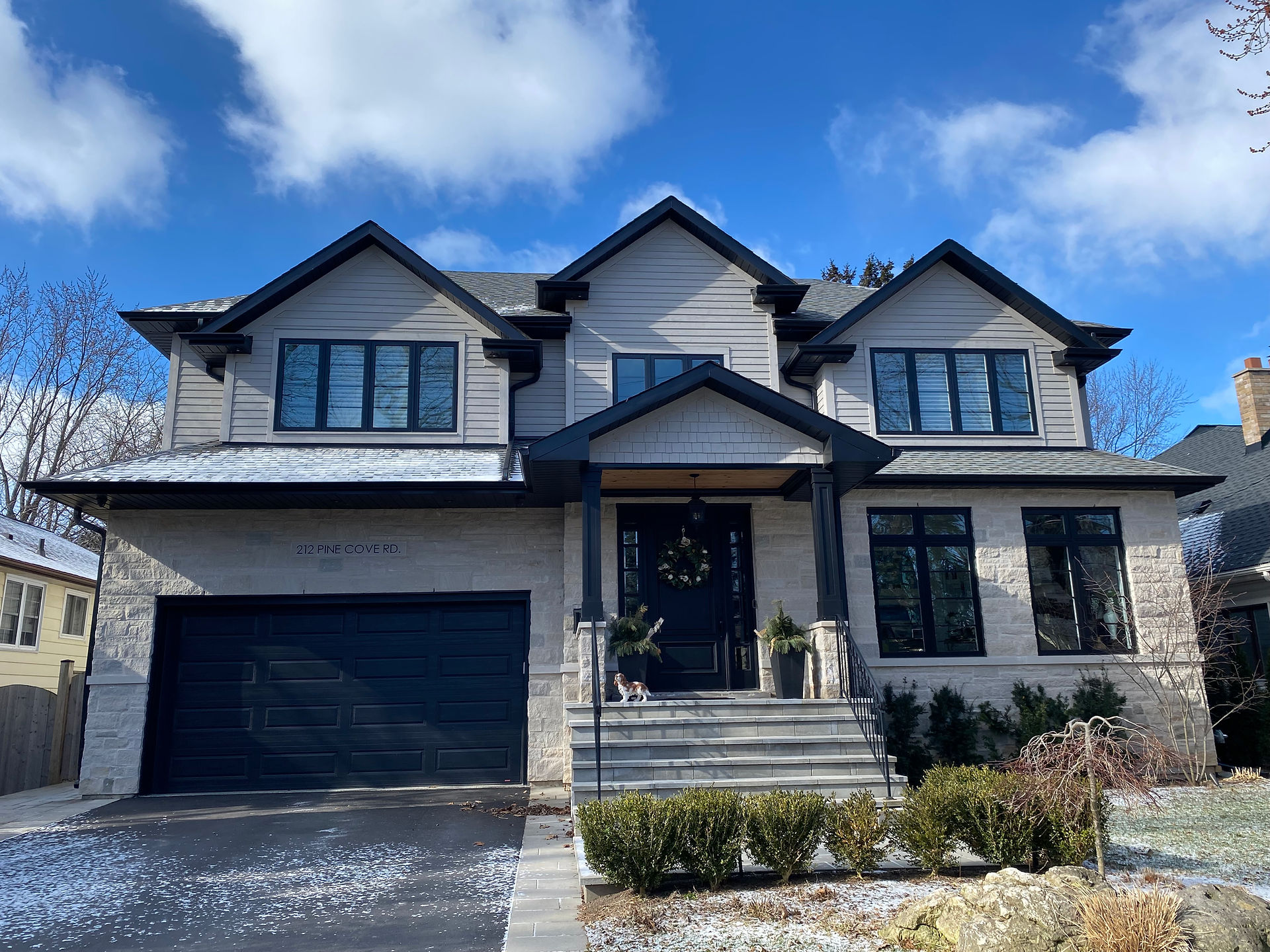 Maibec Siding home with Ocean Grey siding