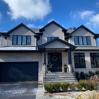 Maibec Siding home with Ocean Grey siding