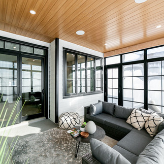 Showcasing Gentek Windows in sunroom