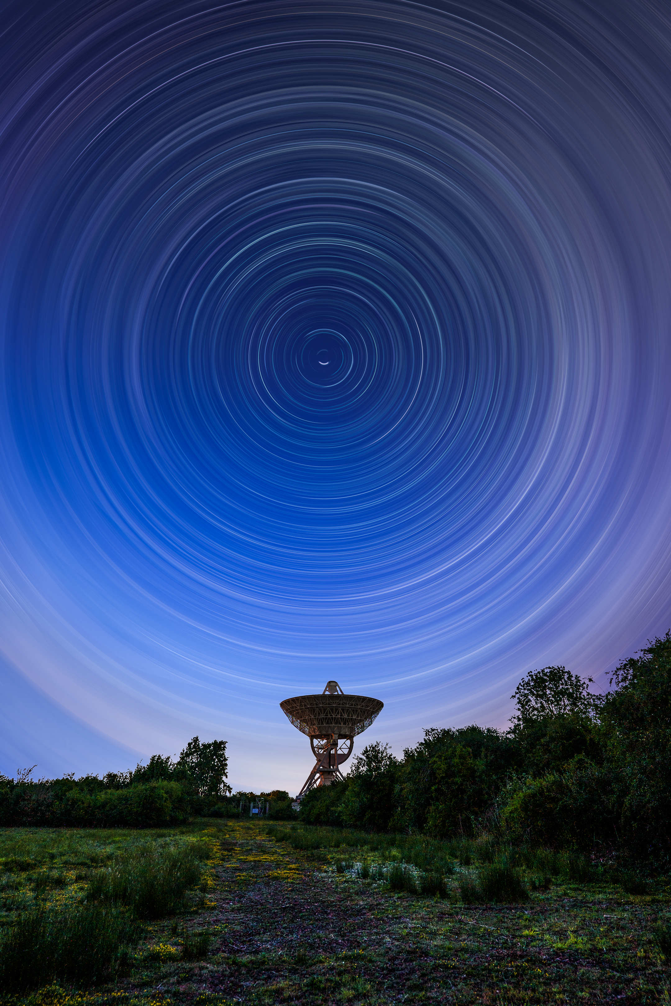 Voyager, Merlin Radio Telescope, MRAO - Mullard Radio Astronomy Observatory, Cambridge, Sony Alpha 7 III, Sony FE 14mm F1.8 G Master, Benro TMA28C Mach3, Benro GD3WH 3 Way Gear Head, Astro Landscape, Astro Landscape Photography, 