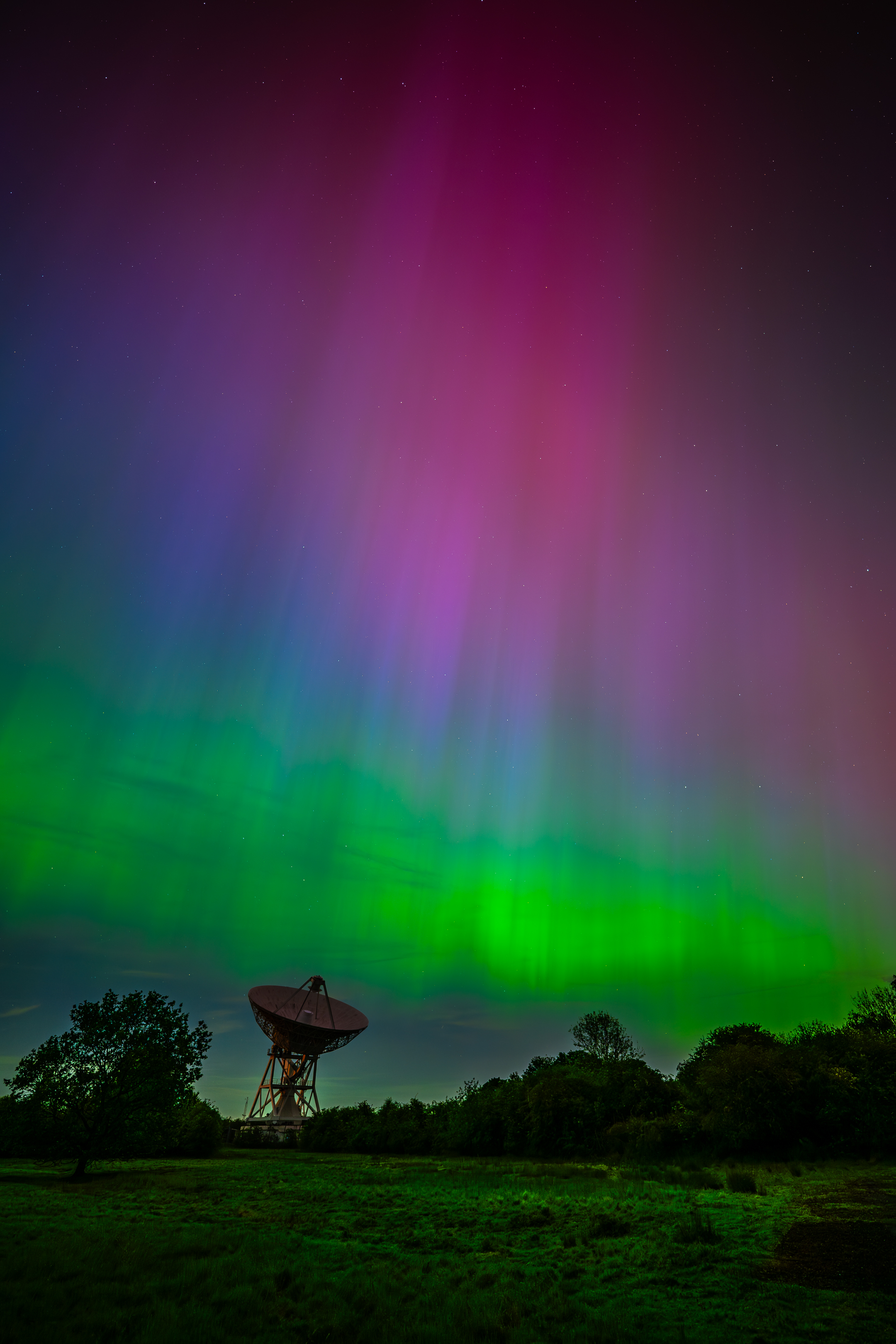 RadioActive ,MRAO - Mullard Radio Astronomy Observatory, Cambridge, England, Sony Alpha, Sony Alpha 7 III, Sony FE 14mm F1.8 G Master, Landscape, Landscape Photograhy, Night, Night Photography, Astro, Astro Photography, Northen Lights, Aurora Borealis, Aurora, Northen Lights Photography, Aurora Borealis Photography, Aurora Photography