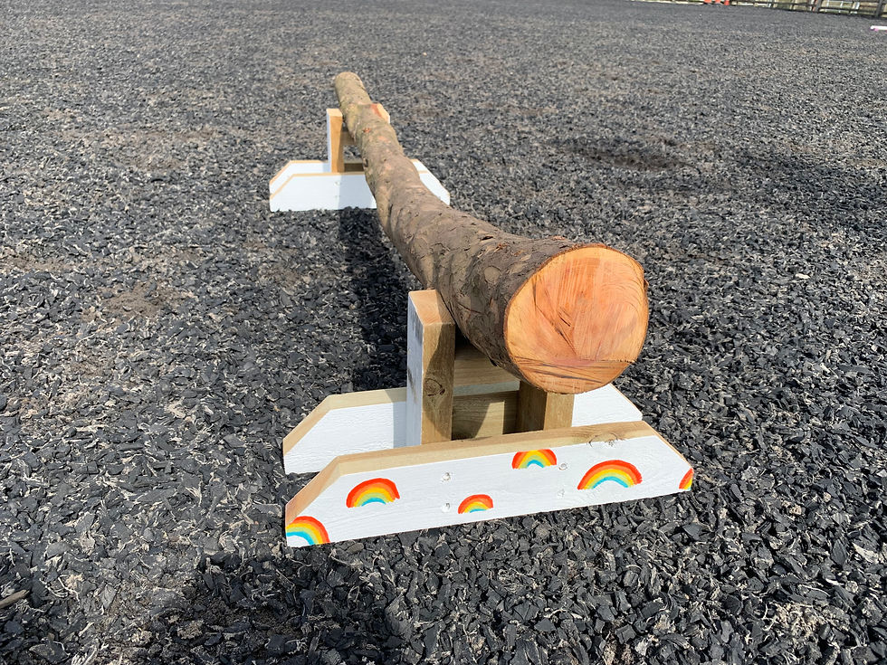 Thumbnail: 25-30cm XC Fence - Rainbow Log (1.8m Wide)