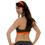 Thumbnail: Pole Candy Ellena Top in Black and Orange Back view