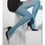 Thumbnail: Fever Opaque Pantyhose/Tights in Blue side view
