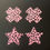 Thumbnail: Pink Glitter Star and Cross pasties with Black Hearts