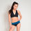Thumbnail: Okami Studios Reversible Infinity Shorts Black & Teal Folded Over
