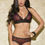 Thumbnail: Glitter -  Triangle Cup Leopard Halter Bra & Thong Panty Front view