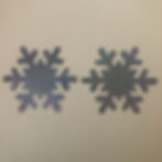 Blue Hologram Snowflake Nipple Pasties - 1 x Pair