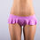 Thumbnail: Vekker LA Mauve Full Ruffle Pole Dancing Shorts Front View
