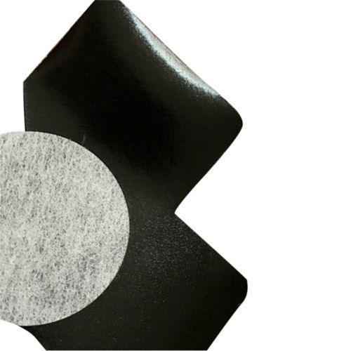 Thumbnail: Reverse of black 'F##k ME' Cross Adhesive Nipple Pasties/Covers