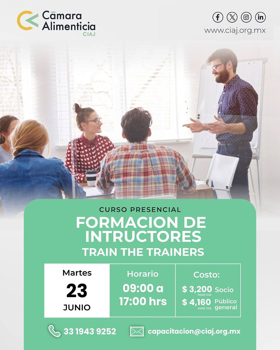 FORMACIÓN DE INTRUCTORES TRAIN THE TRAINERS