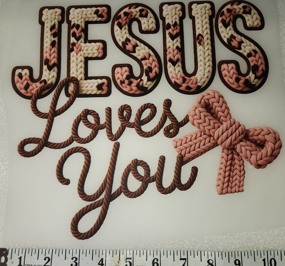 Thumbnail: DTF Transfer 025-Jesus loves you 2026