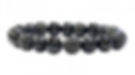 Bracelet homme onyx, onyx dépoli et lave