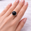 Miniature : Bague argent massif et Onyx réglable