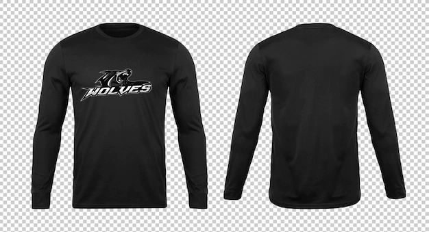 Wolves Long Sleeve Shirt Plus Size