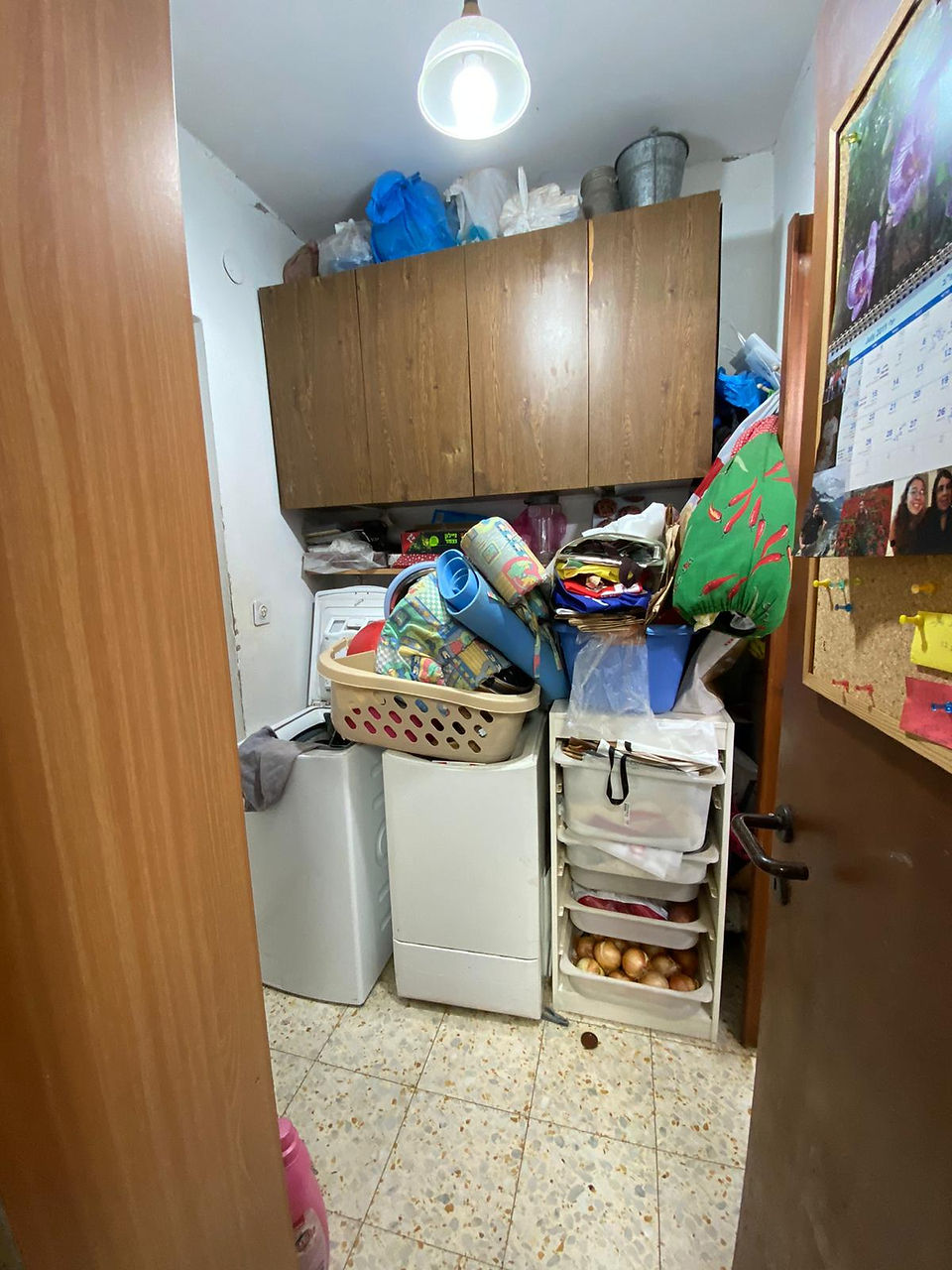 חדר הכביסה לפני