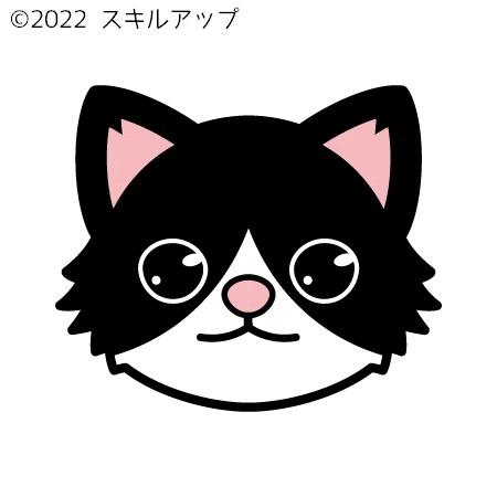 黒ぶち猫(長毛種).gif