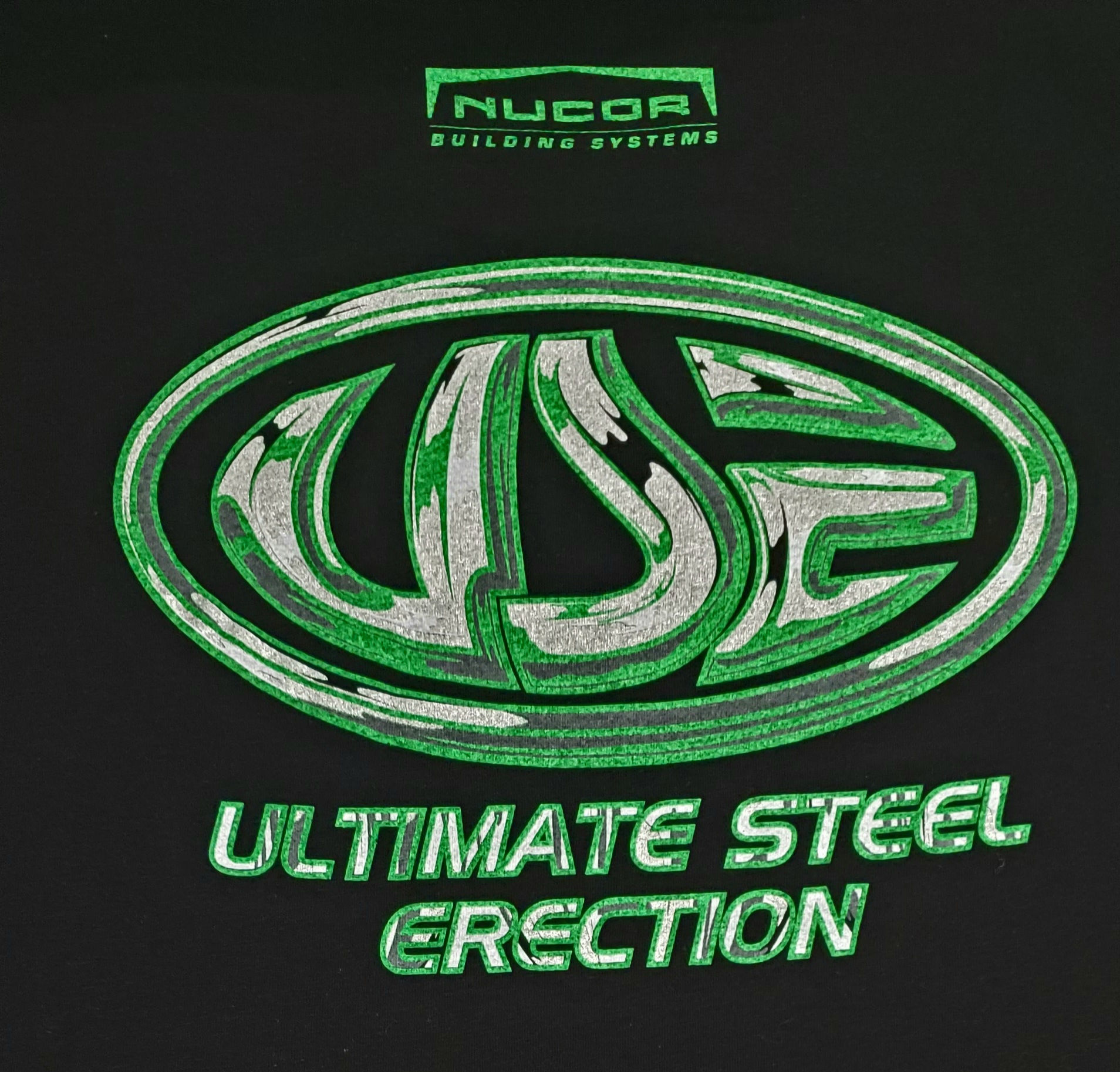 Black USE T-Shirt with Green Text