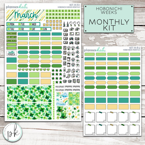 KIT711 R12 Hobonichi Weeks Monthly "Shamrock" PlannerKate