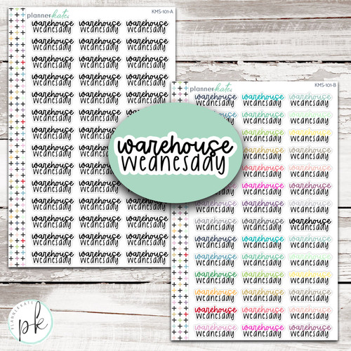 *RF SALE!* KMS-101 || WAREHOUSE WEDNESDAY Kit Mixed Scripts | PlannerKate