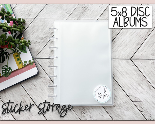 5x8 DISC ALBUM - Sticker Storage | PlannerKate
