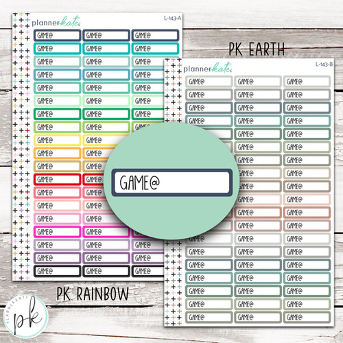 Color Game Script L-143 || GAME Color Script Stickers | PlannerKate
