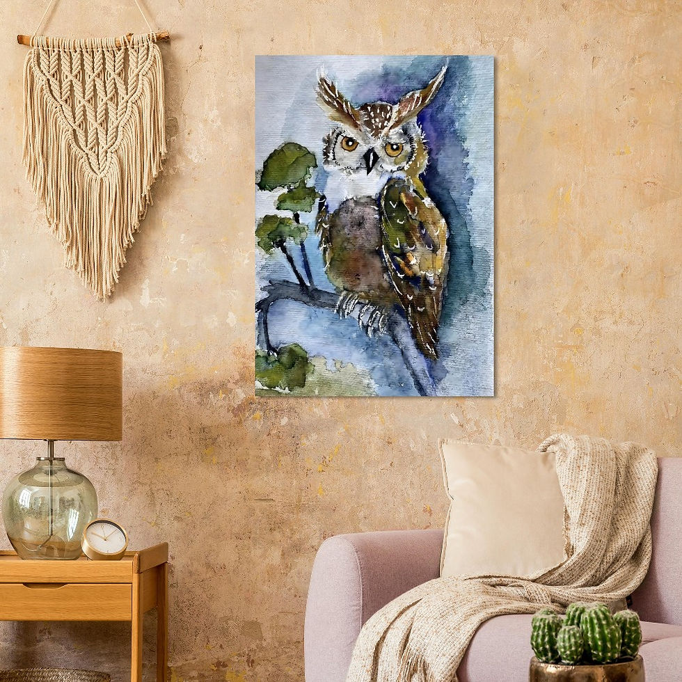 Miniaturbild: Eule-Fine Art Poster