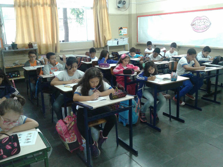 Alunos participam de prova teórica promovida pela OBR - Olimpíada Brasileira de Robótica