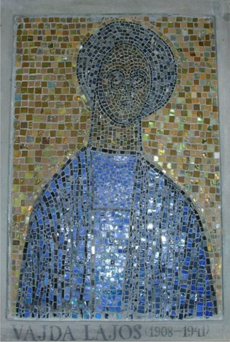 Bálint Endre-Granasztói Szilvia: Vajda Lajos ikonos önarcképe - mozaik, 1966