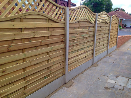 A more contemporary style of fencing.