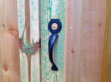 A handle for the key lock.