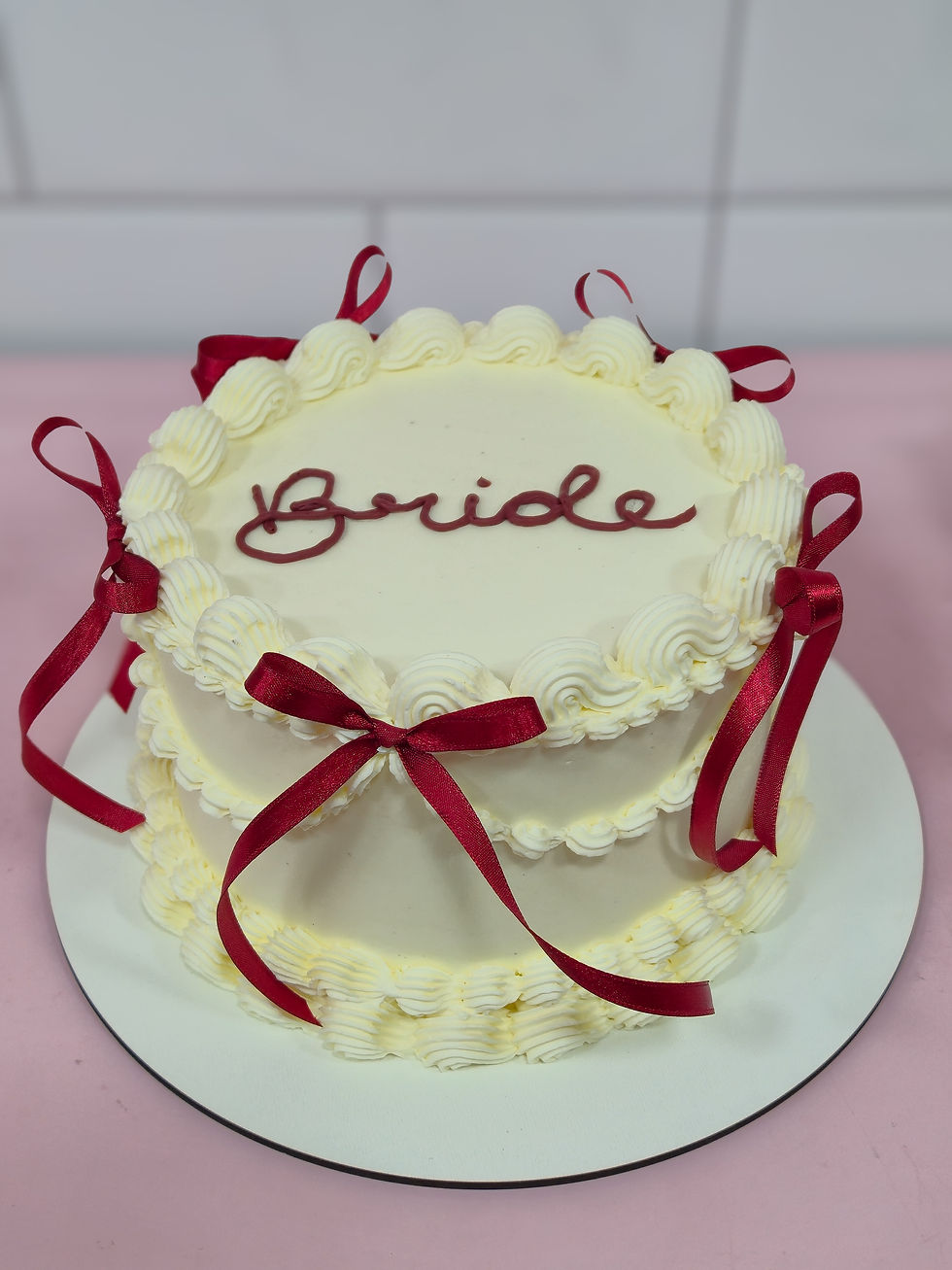 Vintage Cake Com Laços