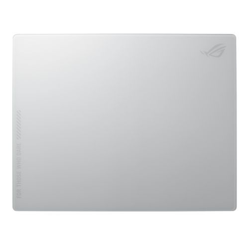 Asus ROG MOONSTONE ACE L Tempered Glass Mouse Pad, Anti-slip Silicone Base, 500