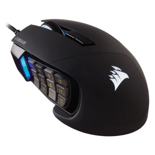 Corsair Scimitar RGB Elite Optical MOBA/MMO Gaming Mouse, 18000 DPI, 17
