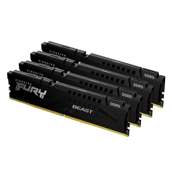 Kingston Technology FURY Beast 128GB 5200MT/s DDR5 CL40 DIMM (Kit of 4) Black