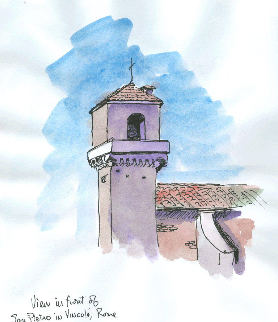 View from San Piertro in Vincolo, Rome.gif