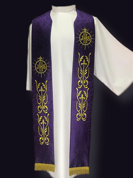 Estola para Padre Roxa - JHS e Arabescos (1).jpg