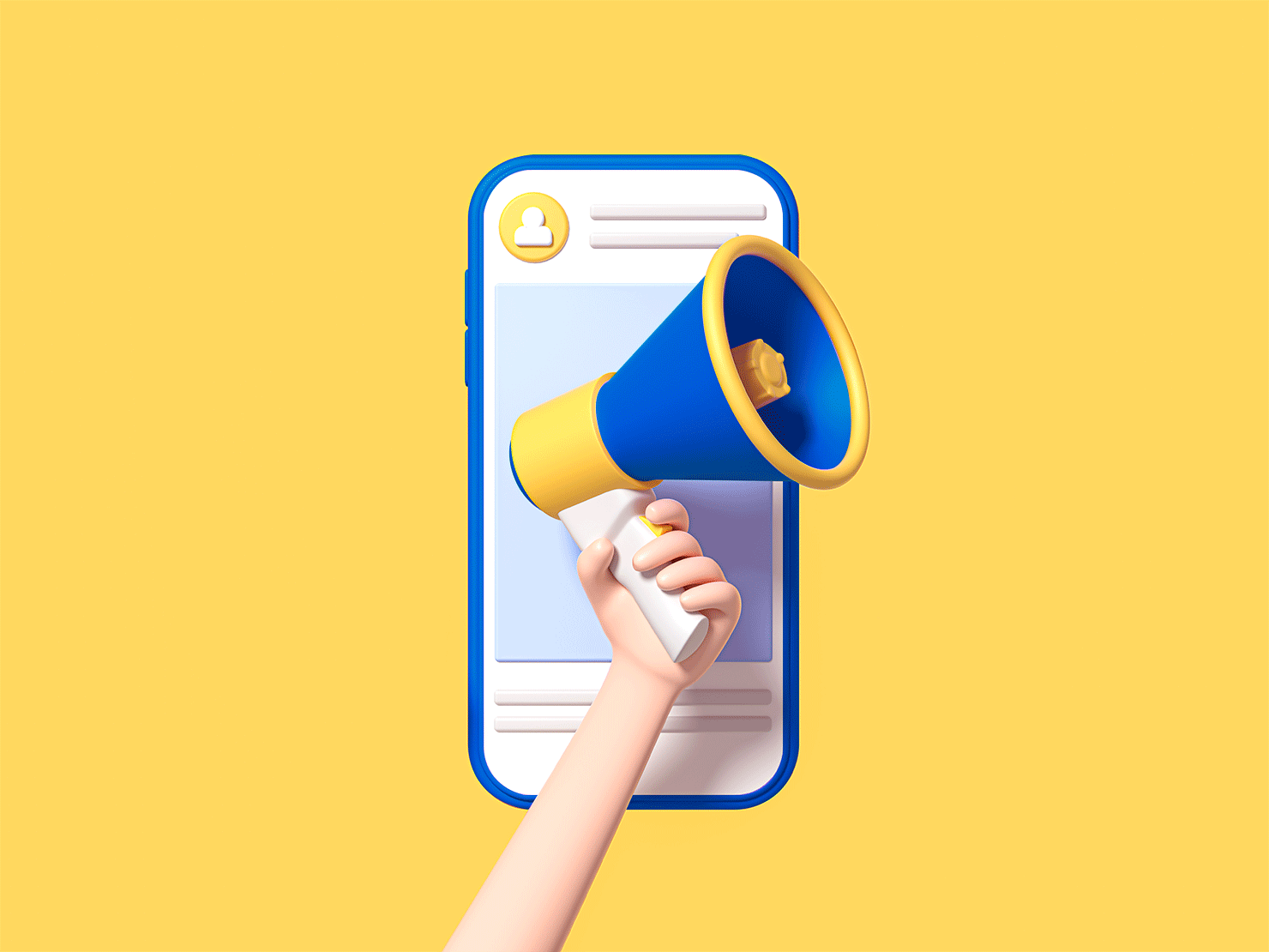 Loudspeaker infront of a phone