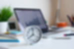Financial Fortress_Business concepts with clock on desk.For investment analysis,waiting to sucess ideas.time and working day