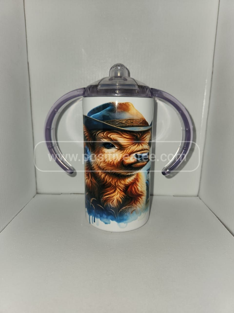 Thumbnail: Cowboy Cow Sippy Cup
