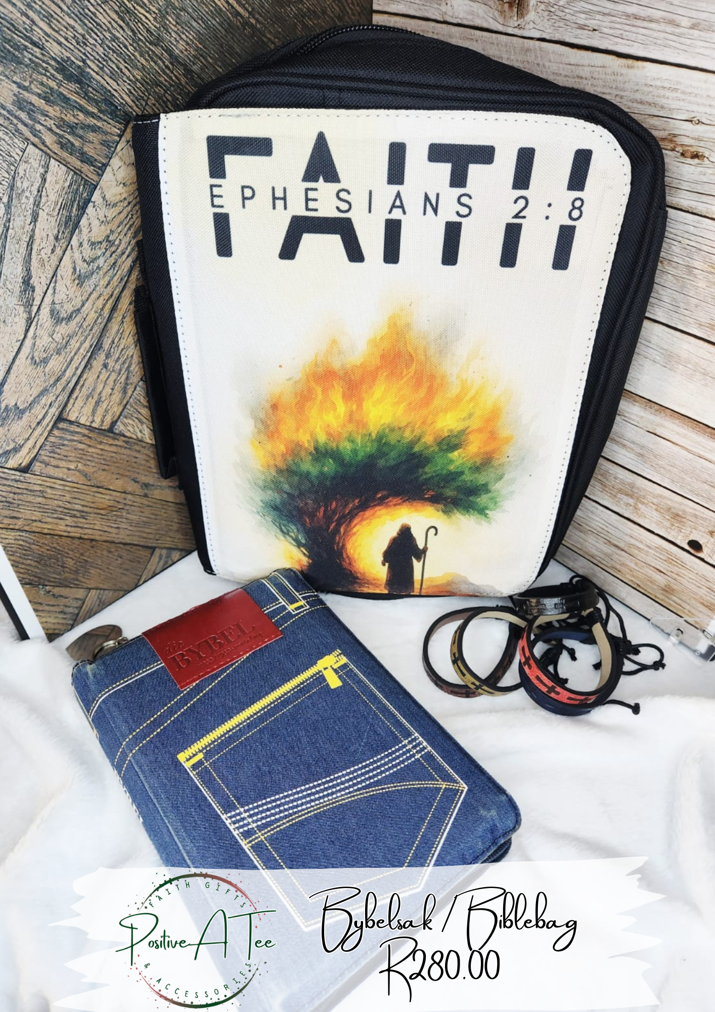Burning Faith bible bag