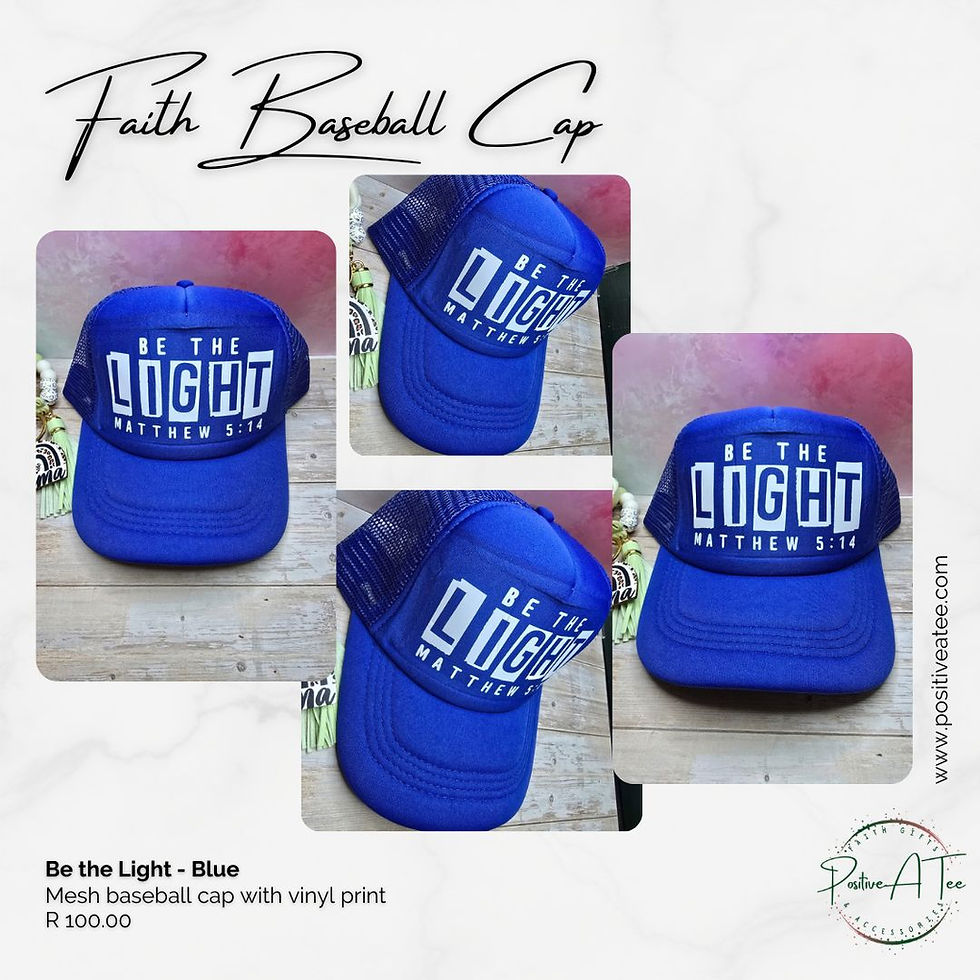 Be The Light Christian baseball cap