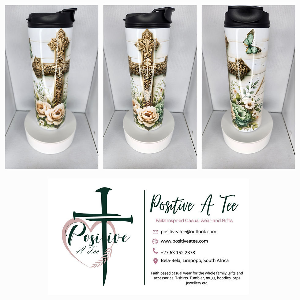 Cross floral 600ml dual lid