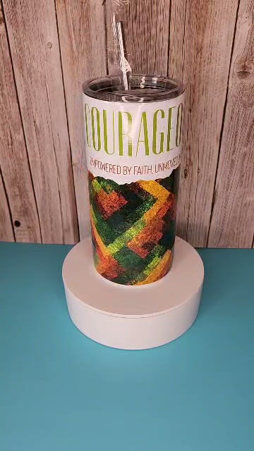Thumbnail: Courageous 440ml Christian Stainless Steel Tumbler