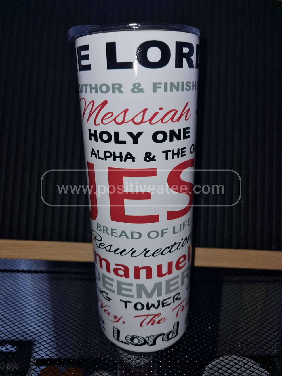 Jesus Name tumbler