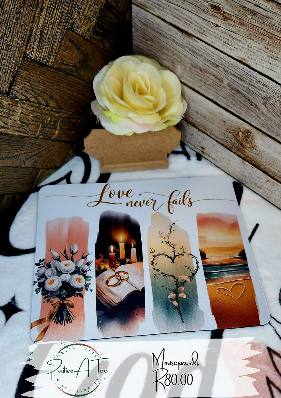 Love never fails mousepad