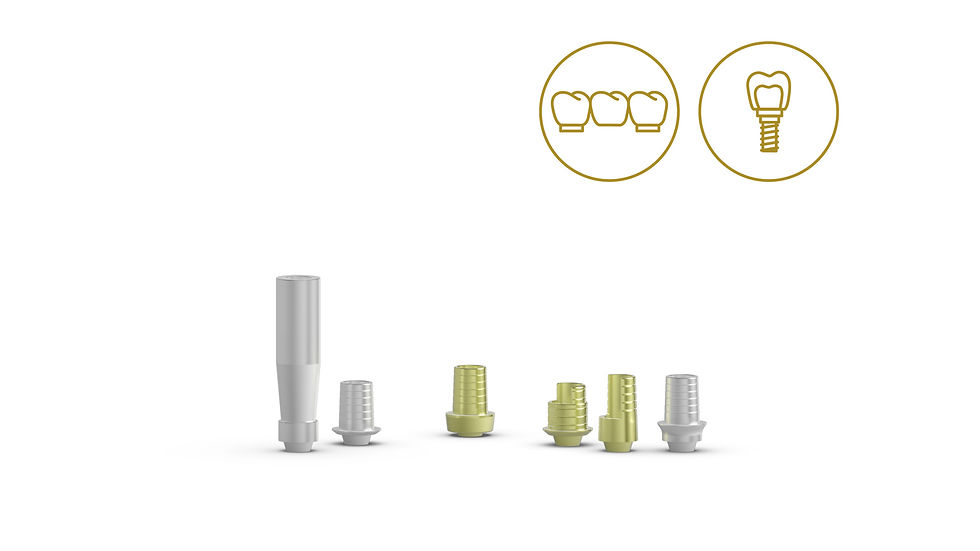 Múltiple para técnica cemento-atornillada